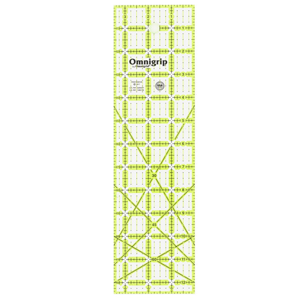 Omnigrid Omnigrip Neon Rectangle Ruler, 31/2" X 121/2" & Reviews